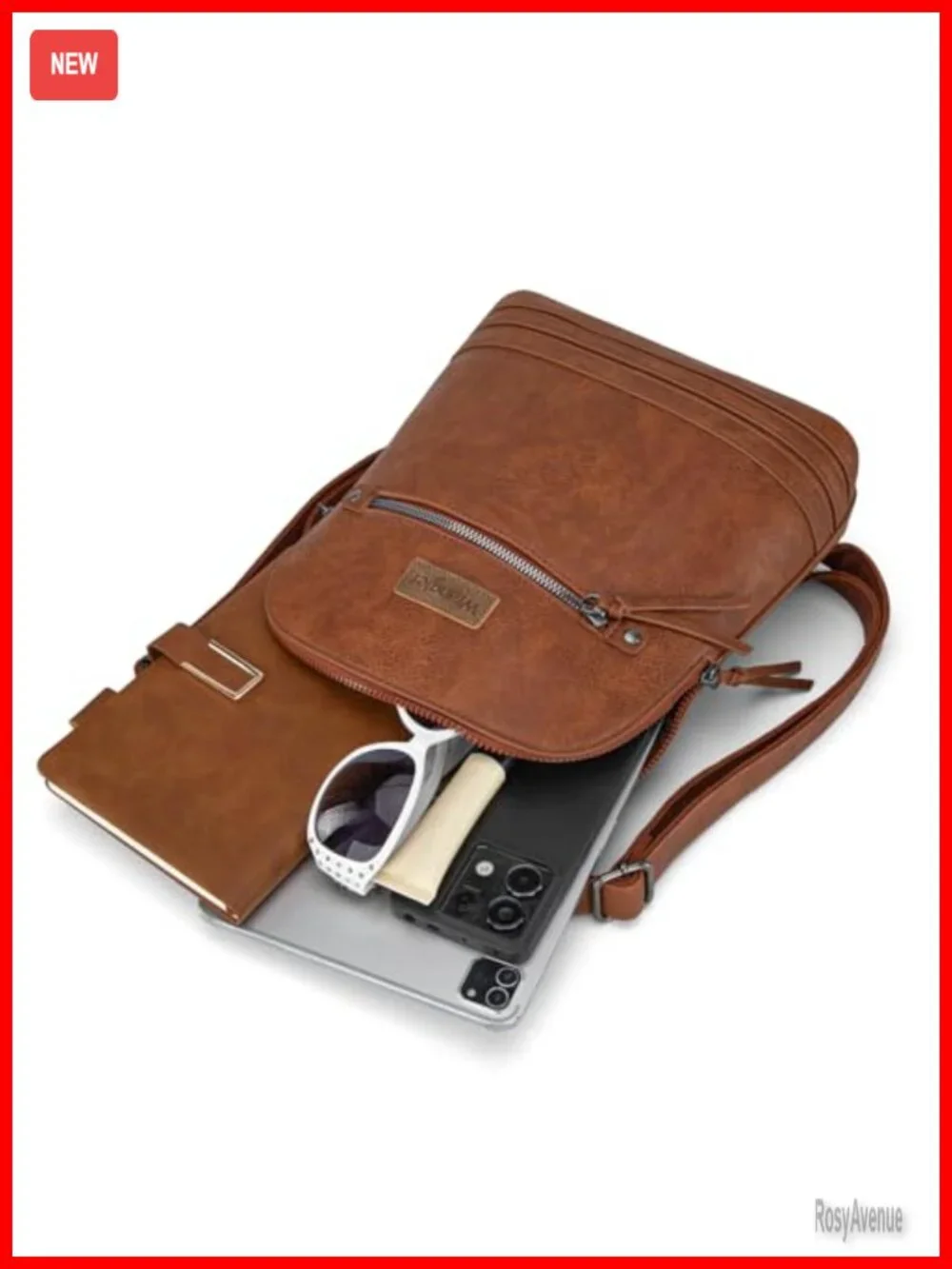 Mini PU Leather Backpack Purse for Women Travel Work Daypack